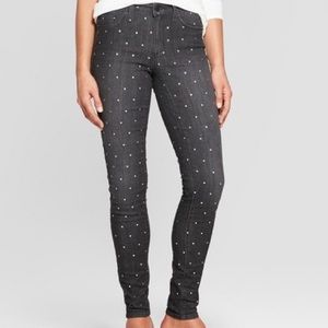 Women’s Mid-Rise Micro Dot Skinny Jean